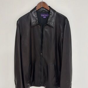 Ralph Lauren purple label leather jacket